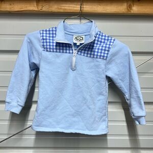 Smocked Threads by Cecil & Lou boys Blue Checkered Sweatshirt